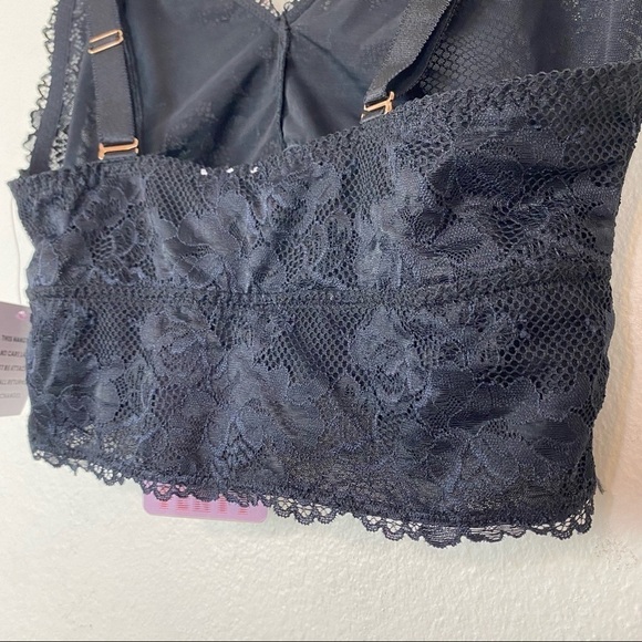 New SAVAGE X FENTY Black Floral Lace Bralette 1X - Picture 8 of 10